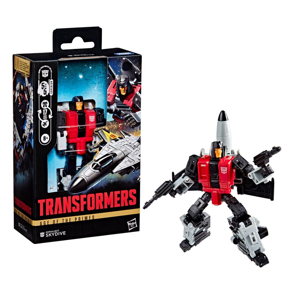 Transformers Age of the Primes Deluxe Class Action Figure Aerialbot Skydive 14 cm 5010996332950