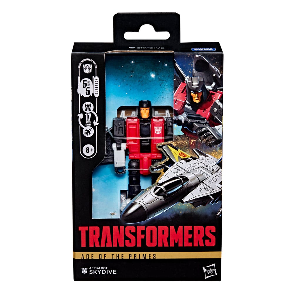 Transformers Age of the Primes Deluxe Class Action Figure Aerialbot Skydive 14 cm 5010996332950