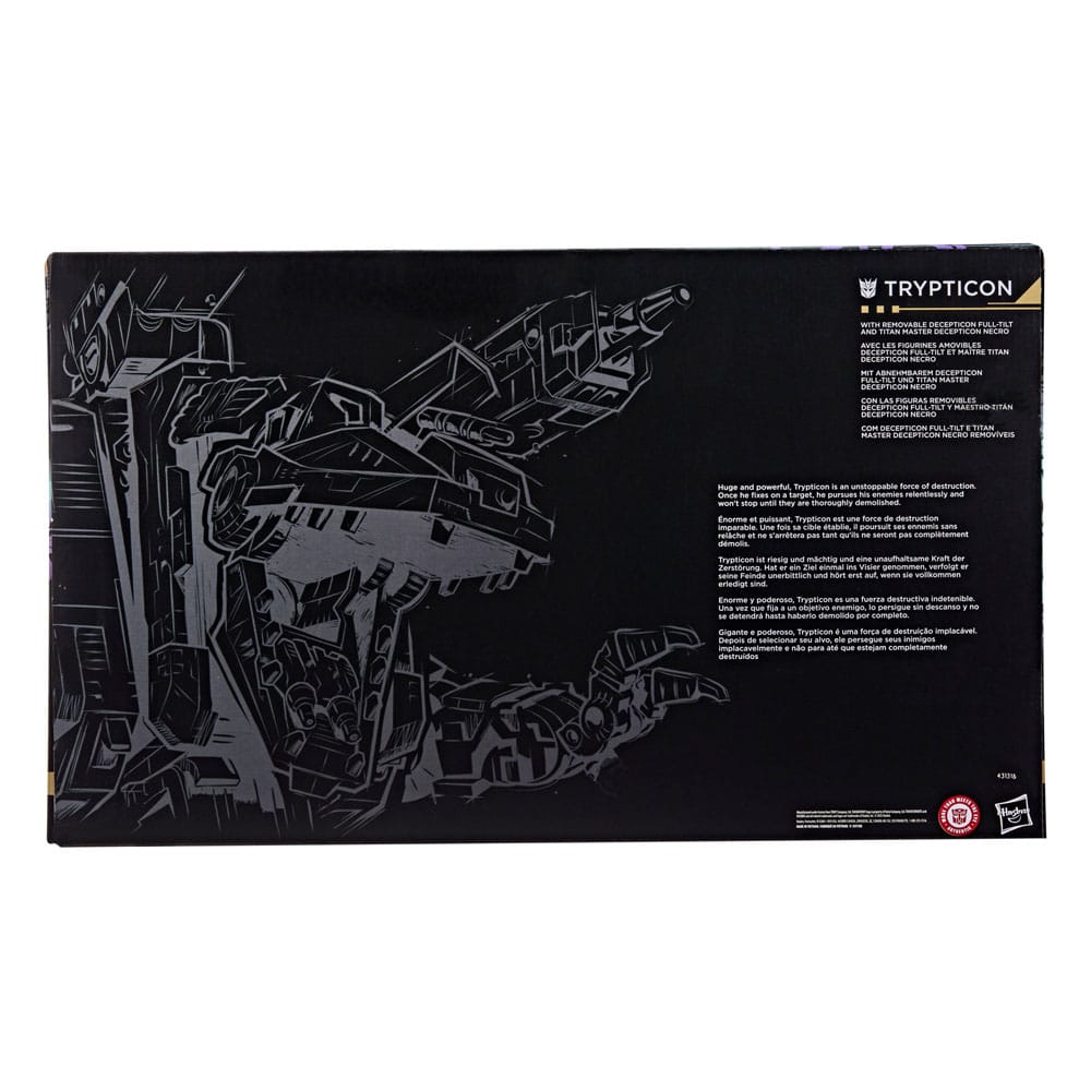 Transformers Generations Selects Age of the Primes Action Figure G1 Trypticon 45 cm 5010996288820