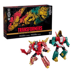 Transformers Age of the Primes Leader Class Action Figure G2 Universe Dinobots Snarl & Slug 19 cm 5010996327611