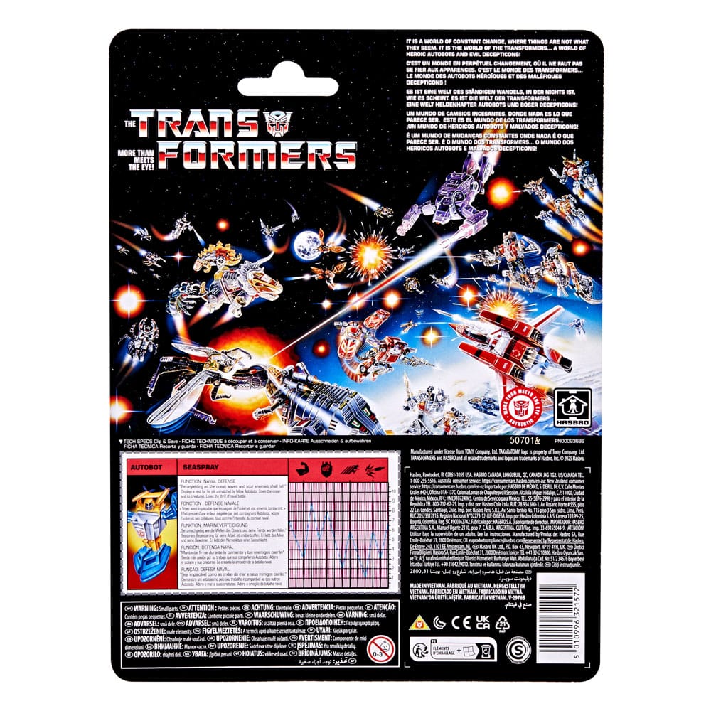 The Transformers Retro G1 Action Figure Autobot Seaspray 13 cm 5010996321572
