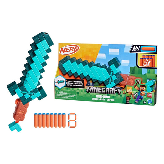 Minecraft NERF Dart-Firing Diamond Sword 5010996319203
