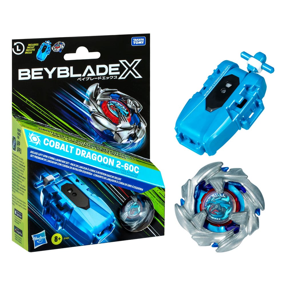 Beyblade X Cobalt Dragoon 2-60C Launcher Set 5010996290021