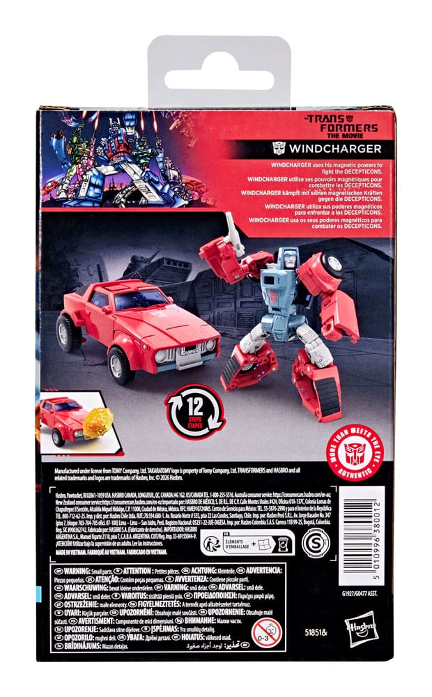 The Transformers: The Movie Studio Series Deluxe Class Action Figure Windcharger 11 cm 5010996380012