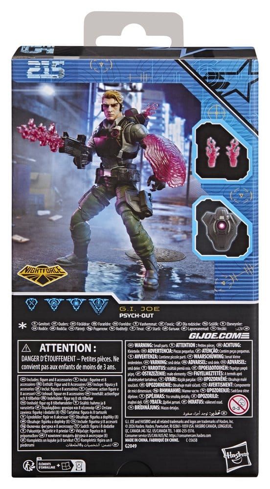 G.I. Joe Classified Series Action Figure Night Force: Psych-Out 15 cm 5010996415103