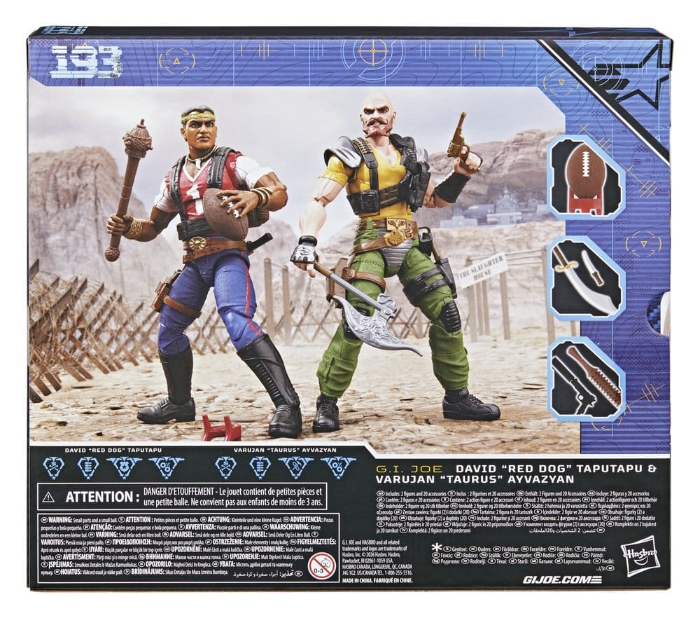 G.I. Joe Classified Series Action Figure 2-Pack #193 David "Red Dog" Taputapu & Varujan "Taurus" Ayvazyan 15 cm 5010996361608