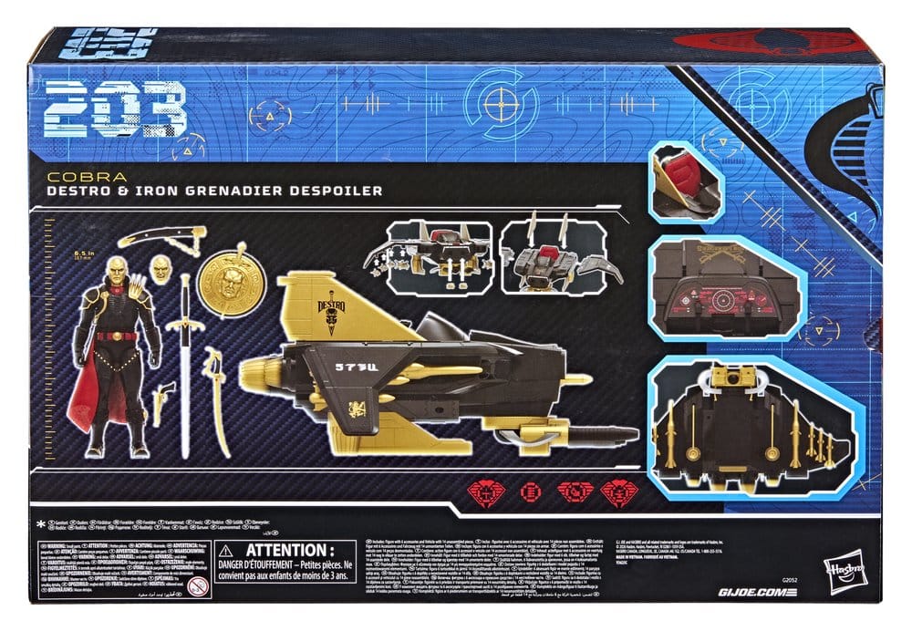 G.I. Joe Classified Series Action Figure and Vehicle Set #203 Destro & Iron Grenadier Despoiler 15 cm 5010996374899