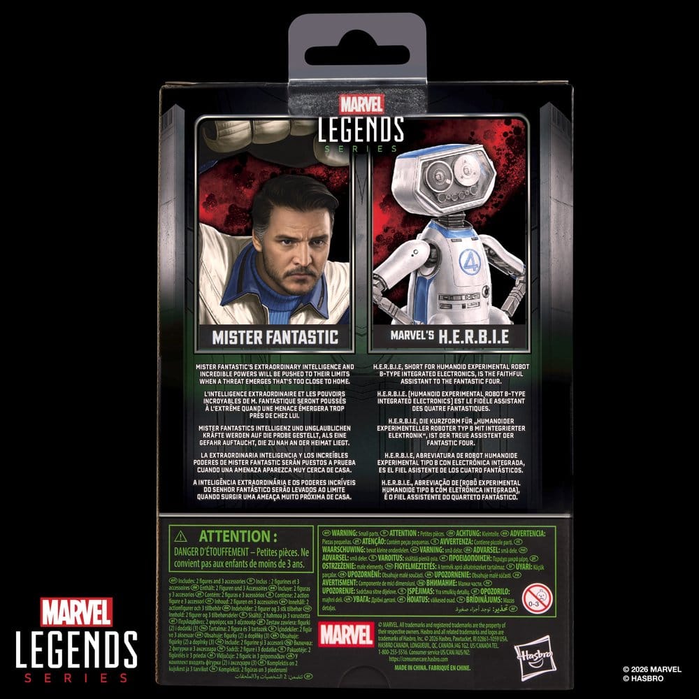 Avengers: Doomsday Marvel Legends Action Figure 2-Pack Mister Fantastic & Marvel's H.E.R.B.I.E. 15 cm 5010996424990