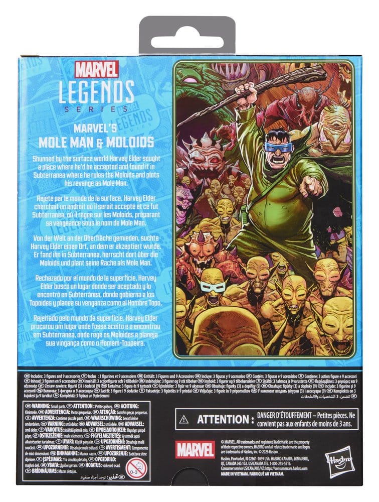Fantastic Four Marvel Legends Action Figure 3-Pack Marvel's Mole Man & Moloids 15 cm 5010996411228