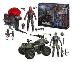 G.I. Joe Classified Series Action Figure & Vehicle Set Snake Eyes & Varmint ATV vs. Stealth Viper & Cobra Stealth Flight Pod (Trubble Bubble) 15 cm 5010996434678