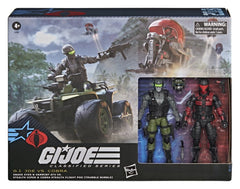 G.I. Joe Classified Series Action Figure & Vehicle Set Snake Eyes & Varmint ATV vs. Stealth Viper & Cobra Stealth Flight Pod (Trubble Bubble) 15 cm 5010996434678