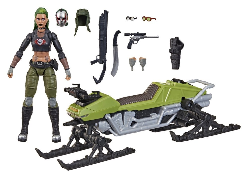G.I. Joe Classified Series Action Figure and Vehicle Set #194 Zanya and Dreadnok Chameleon (Swamp Skier) 15 cm 5010996355638