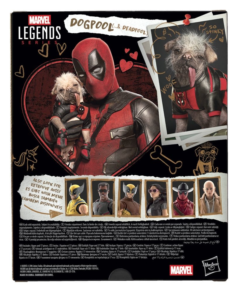 Deadpool & Wolverine Marvel Legends Action Figure Dogpool & Deadpool 15 cm 5010996357526