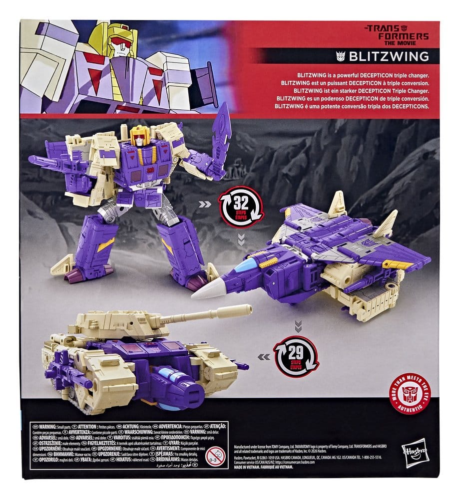 The Transformers: The Movie Studio Series Leader Class Action Figure Blitzwing 18 cm 5010996376015