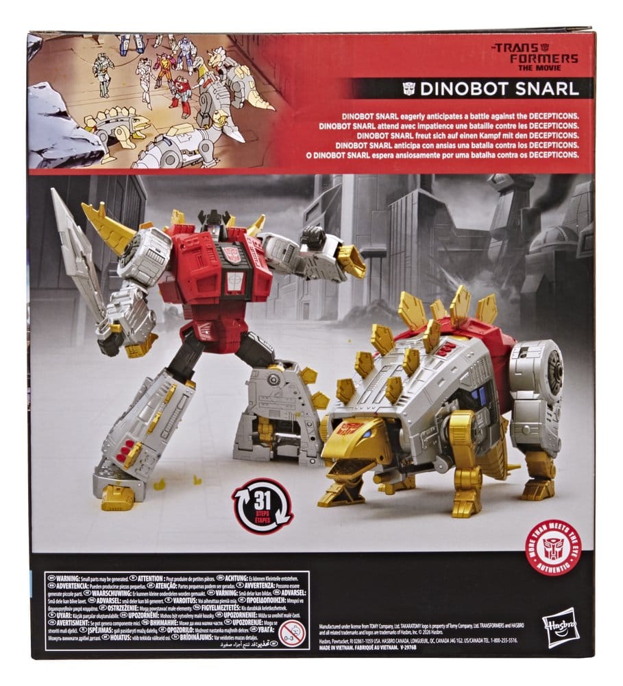 The Transformers: The Movie Studio Series Leader Class Action Figure Dinobot Snarl 20 cm 5010996348715
