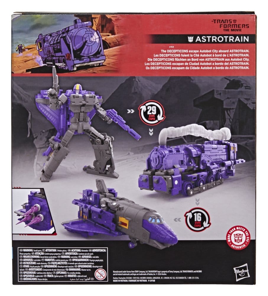 The Transformers: The Movie Studio Series Leader Class Action Figure Astrotrain 17 cm 5010996348708