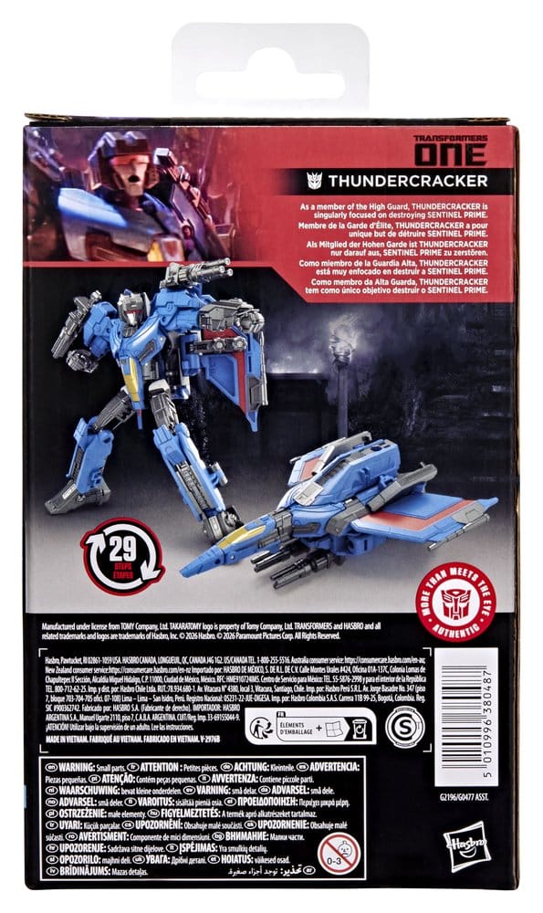 Transformers One Studio Series Deluxe Class Action Figure Thundercracker 13 cm 5010996380487