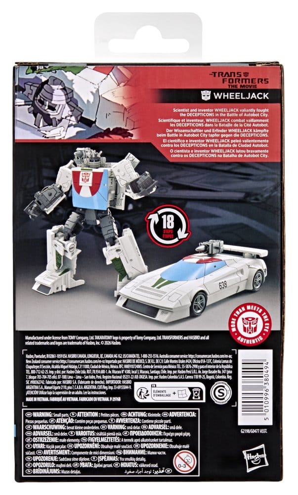 The Transformers: The Movie Studio Series Deluxe Class Action Figure Wheeljack 13 cm 5010996380494