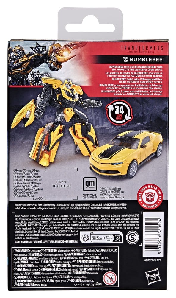 Transformers: Ära des Untergangs Studio Series Deluxe Class Actionfigur Bumblebee 13 cmTransformers: Age of Extinction Studio Series Deluxe Class Action Figure Bumblebee 13 cmTransformers : L'Âge de l'extinction Studio Series Deluxe Class figurine Bumbleb 5010996380524