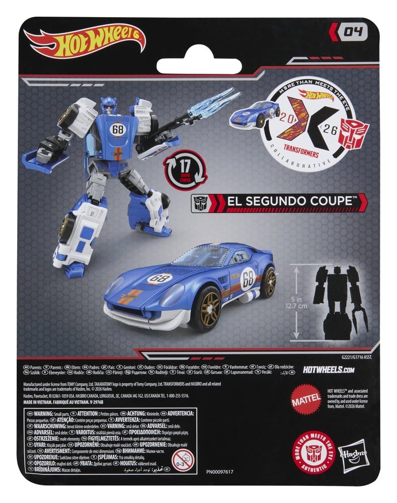 Transformers x Hot Wheels Collaborative Deluxe Class Action Figure El Segundo Coupe 13 cm 5010996368089