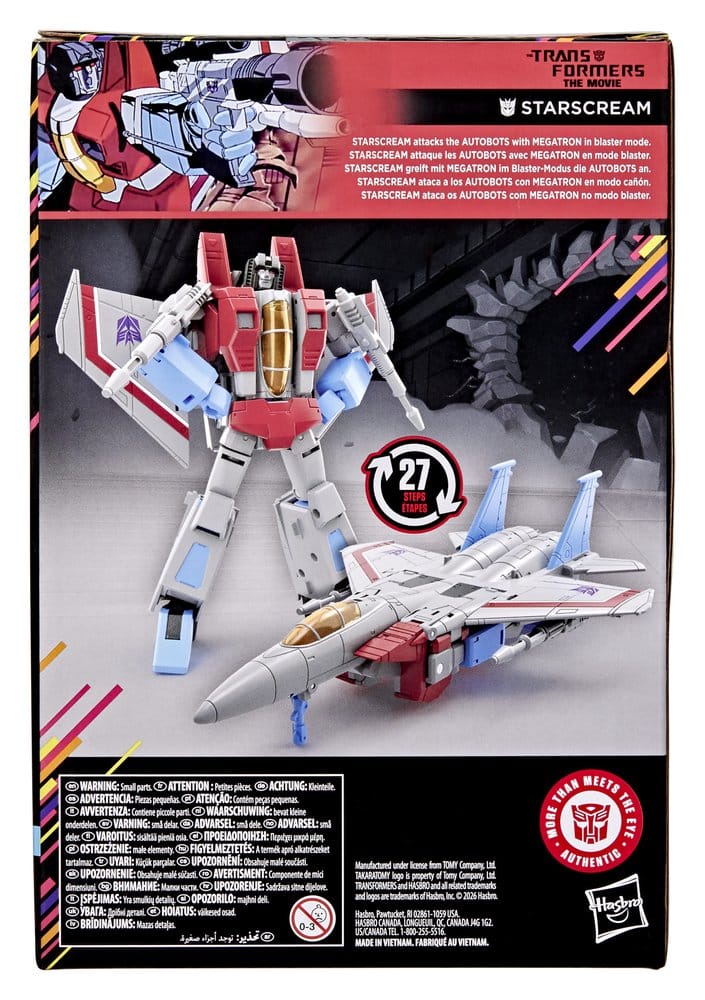 The Transformers: The Movie Studio Series Voyager Class Action Figure Starscream 17 cm 5010996408495