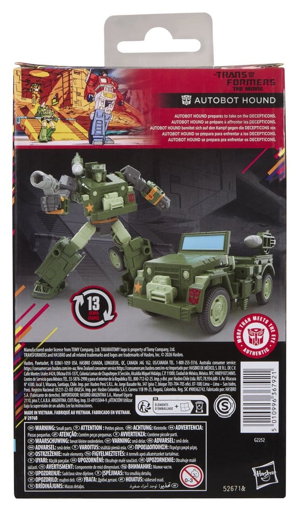 The Transformers: The Movie Studio Series Deluxe Class Action Figure MTMTE Collection: Autobot Hound 14 cm 5010996367921