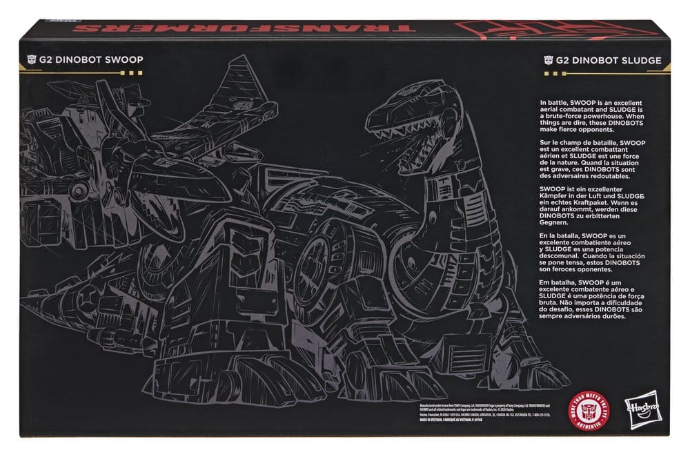 Transformers Age of the Primes Leader Class Action Figure 2-Pack G2 G2 Dinobot Swoop &amp G2 Dinobot Sludge 19 cm 5010996367754