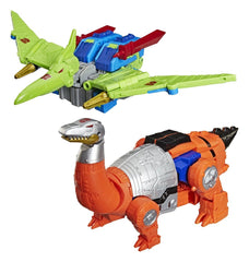 Transformers Age of the Primes Leader Class Action Figure 2-Pack G2 G2 Dinobot Swoop &amp G2 Dinobot Sludge 19 cm 5010996367754