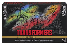 Transformers Age of the Primes Leader Class Action Figure 2-Pack G2 G2 Dinobot Swoop &amp G2 Dinobot Sludge 19 cm 5010996367754