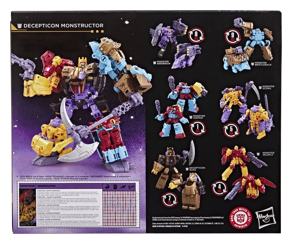 Transformers Age of the Primes Action Figure Decepticon Monstructor 17 cm 5010996403629