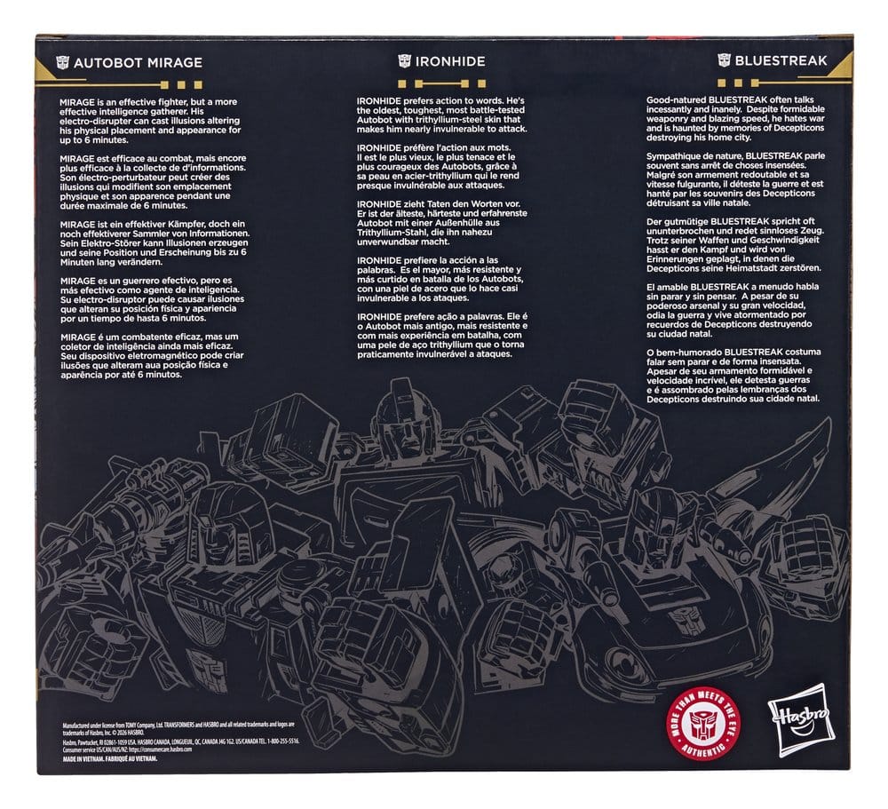 Transformers Age of the Primes Action Figure 3-Pack Autobot Mirage & Bluestreak & Ironhide 5010996393029