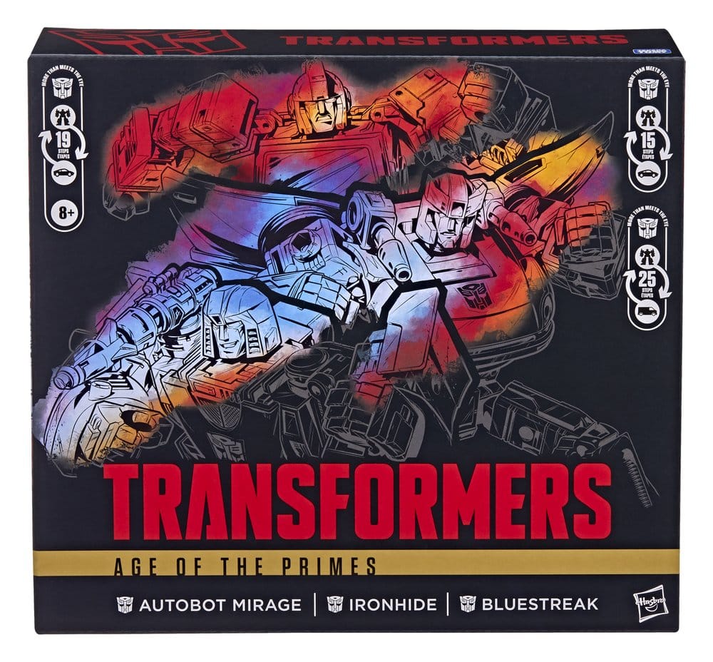 Transformers Age of the Primes Action Figure 3-Pack Autobot Mirage & Bluestreak & Ironhide 5010996393029
