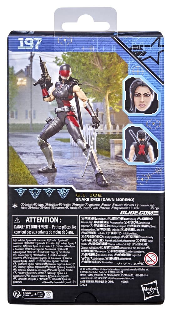 G.I. Joe Classified Series Action Figure Snake Eyes (Dawn Moreno) 15 cm 5010996361431