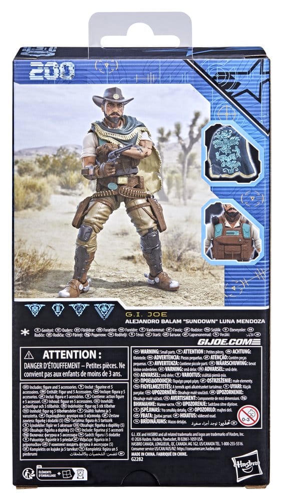 G.I. Joe Classified Series Action Figure #200 Alejandro Balam "Sundown" Luna Mendoza 15 cm 5010996361387