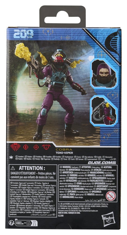 G.I. Joe Classified Series Action Figure #209 Toxo-Viper 15 cm 5010996361516