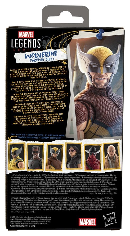 Deadpool & Wolverine Marvel Legends Action Figure Wolverine (Brown Suit) 15 cm 5010996359599
