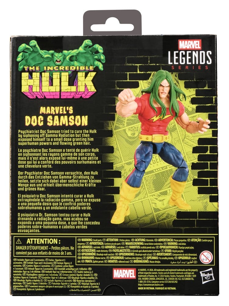 The Incredible Hulk Marvel Legends Action Figure Marvel's Doc Samson 15 cm 5010996411709