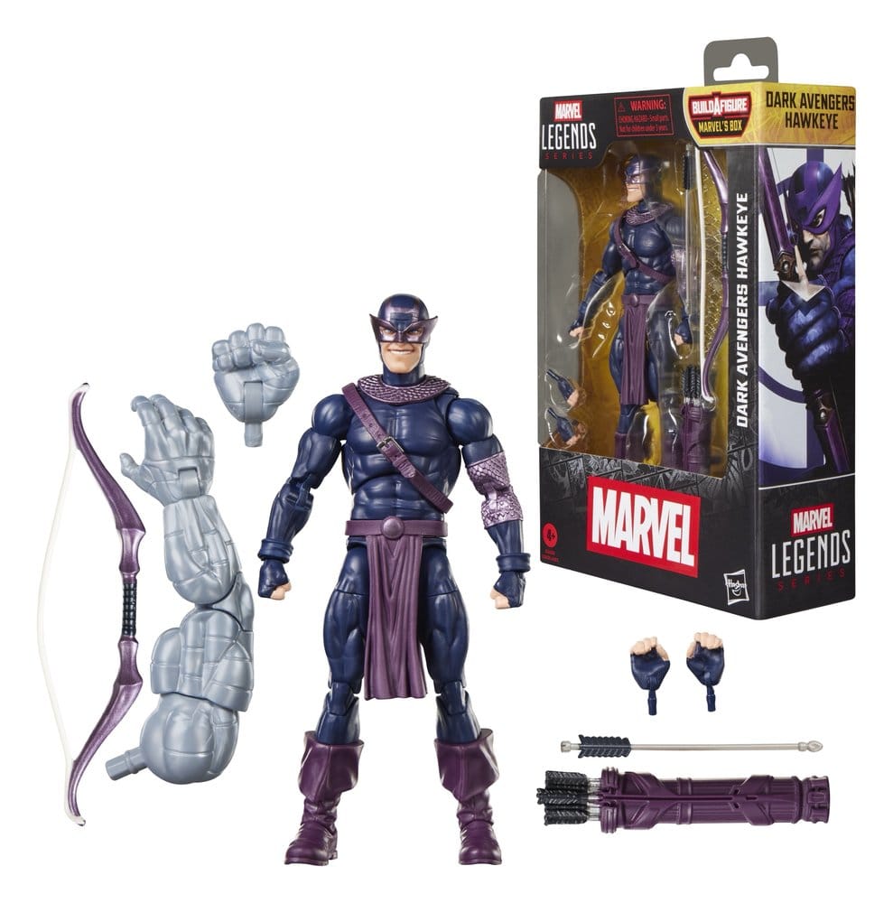 Marvel Legends Action Figure Dark Avengers Hawkeye (BAF: Marvel's Box) 15 cm 5010996382566