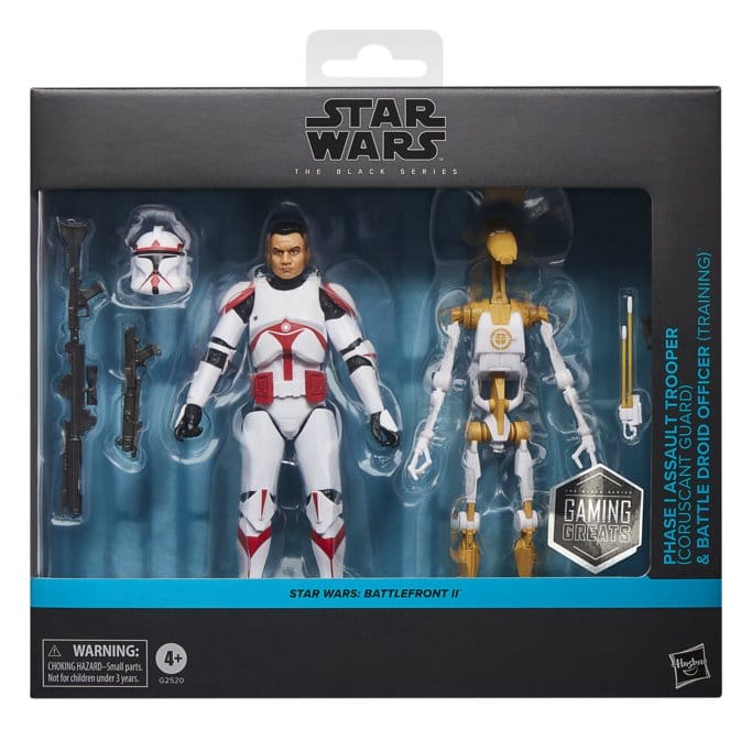 Star Wars: Battlefront II Black Series Action Figure 2-Pack Phase I Assault Trooper & Battle Droid Officer 15 cm 5010996367129