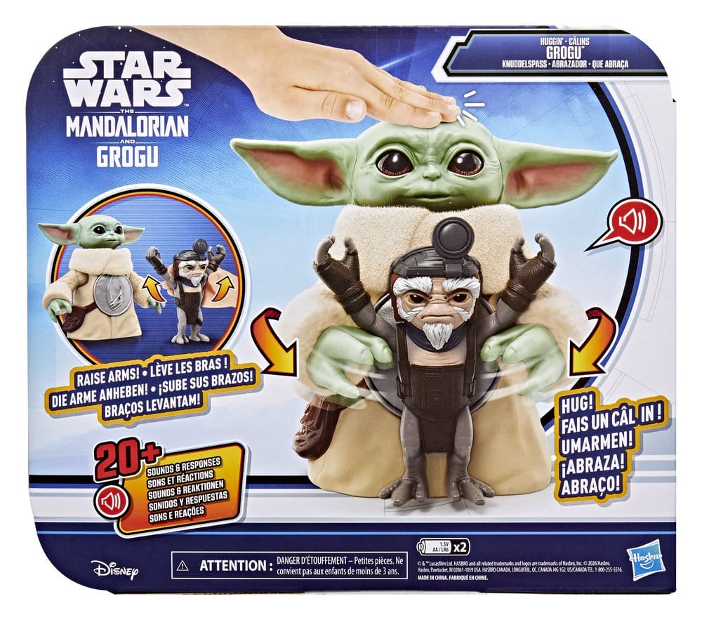 Star Wars: The Mandalorian & Grogu Elektronische Actionfigur Knuddelspaß Grogu & Anzellaner 17 cmStar Wars: The Mandalorian & Grogu Electronic Action Figure Huggin' Grogu & Anzellan 17 cmStar Wars: The Mandalorian & Grogu figurine électronique Câlins Grog 5010996360984