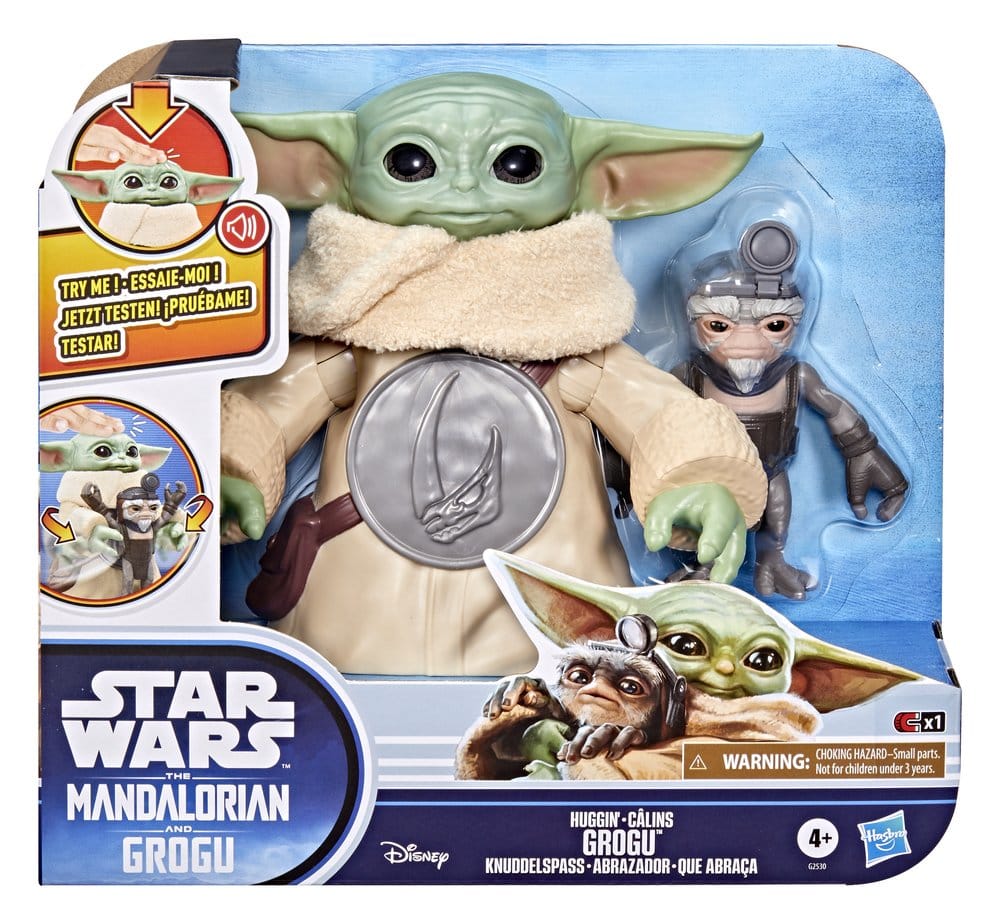 Star Wars: The Mandalorian & Grogu Elektronische Actionfigur Knuddelspaß Grogu & Anzellaner 17 cmStar Wars: The Mandalorian & Grogu Electronic Action Figure Huggin' Grogu & Anzellan 17 cmStar Wars: The Mandalorian & Grogu figurine électronique Câlins Grog 5010996360984