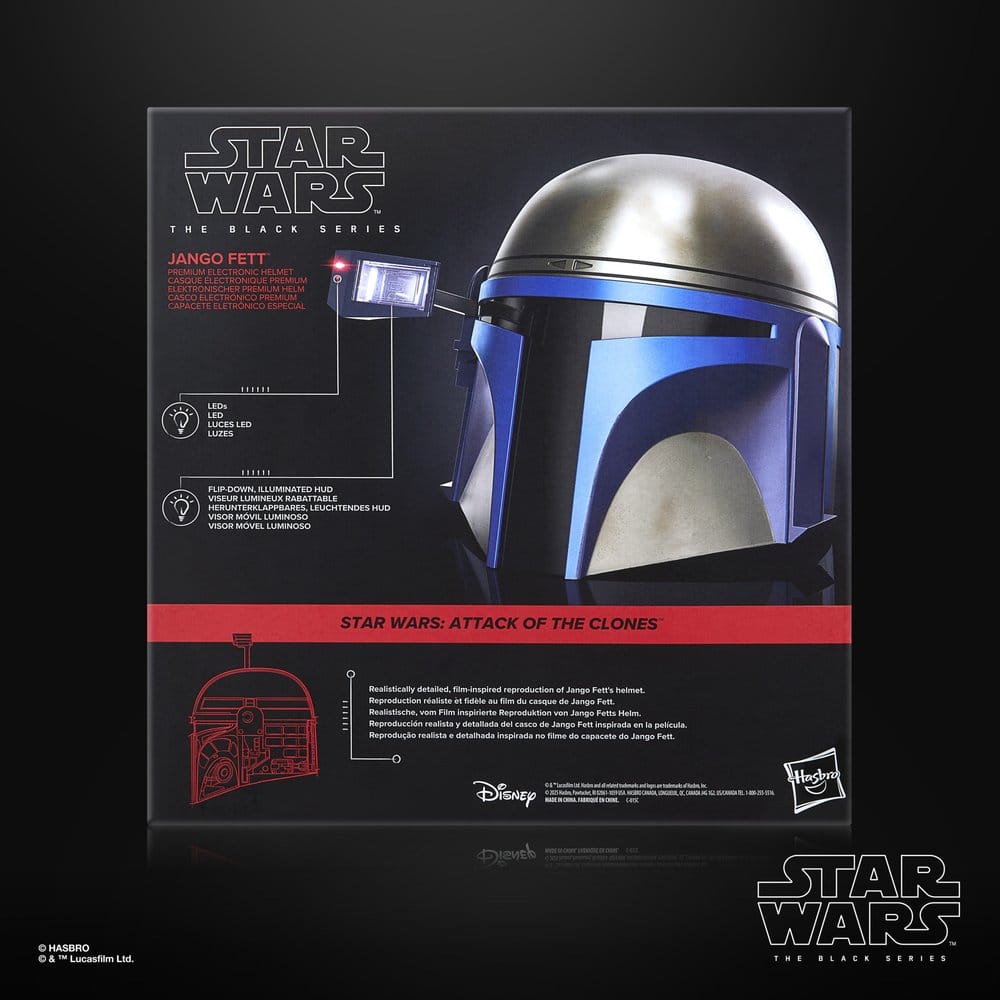 Star Wars Episode II Black Series Electronic Helmet Jango Fett 5010996407290