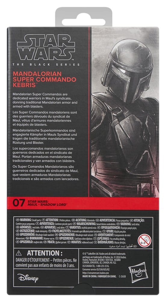 Star Wars: Maul – Shadow Lord Black Series Action Figure Mandalorian Super Commando Kebris 15 cm 5010996421104