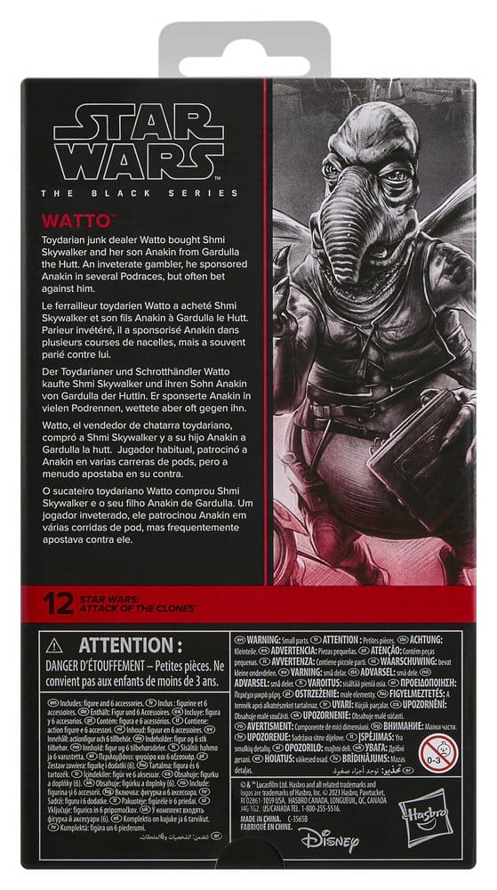 Star Wars Episode II Black Series Action Figure Watto 15 cm 5010996365934