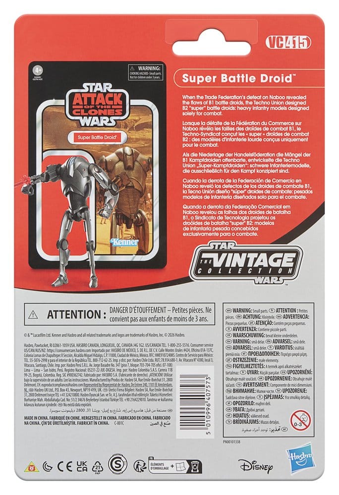 Star Wars Episode II Vintage Collection Action Figure Super Battle Droid 10 cm 5010996407573