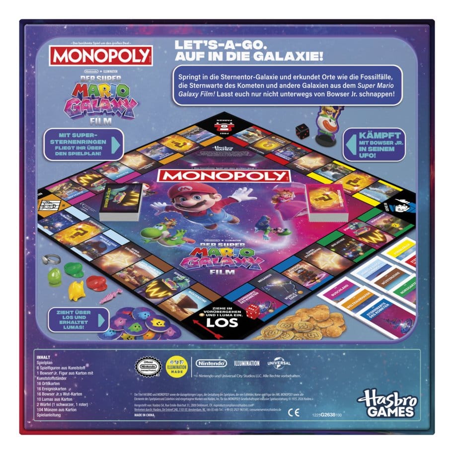 The Super Mario Galaxy Movie Monopoly Board Game *German Version* 5010996388230