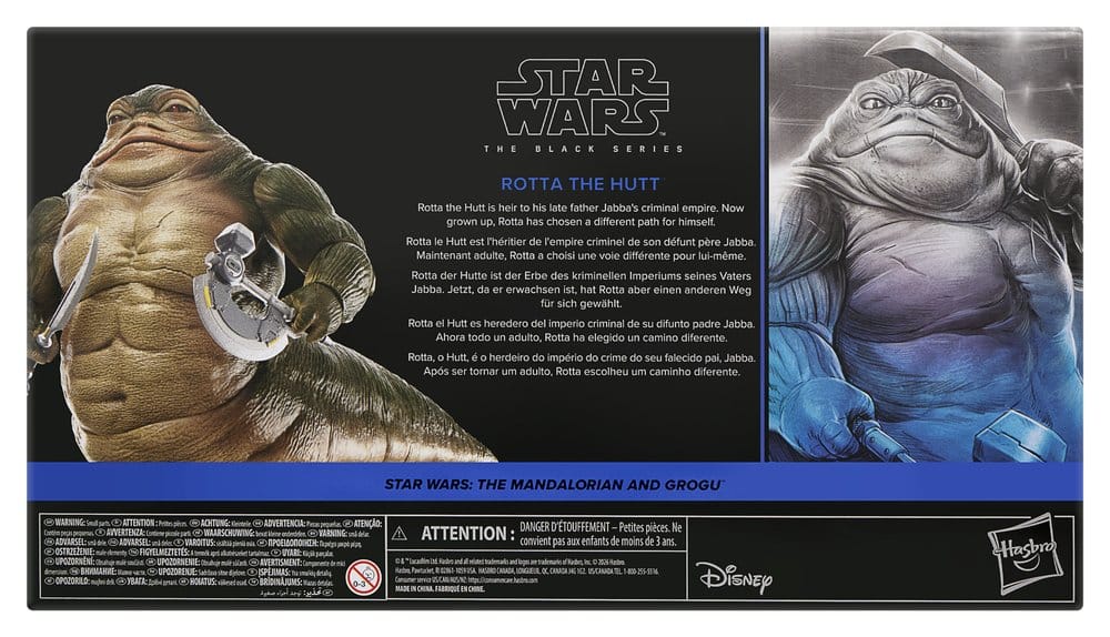 Star Wars: The Mandalorian and Grogu Black Series Action Figure Rotta the Hutt 17 cm 5010996409041