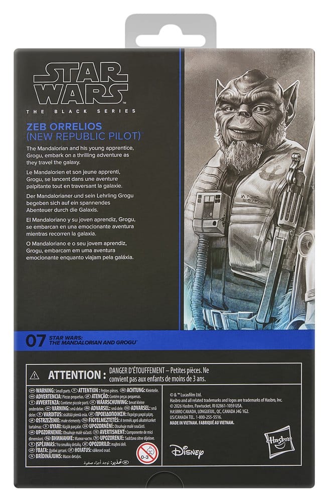 Star Wars: The Mandalorian & Grogu Black Series Action Figure Garazeb “Zeb” Orrelios 15 cm 5010996405005