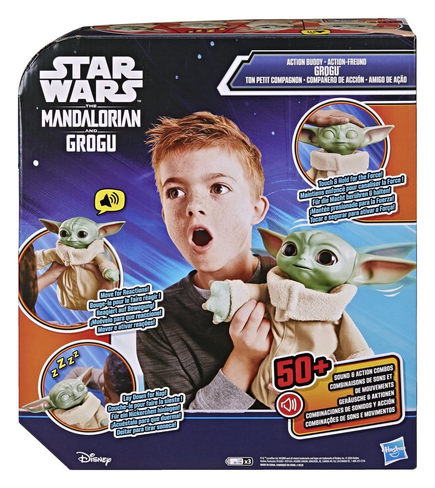 Star Wars: The Mandalorian & Grogu Action-Freund Grogu 25 cmStar Wars: The Mandalorian & Grogu Action Buddy Grogu 25 cmStar Wars: The Mandalorian & Grogu Grogu Ton petit compagnon 25 cmStar Wars: The Mandalorian & Grogu Grogu Compañero de acción 25 cm 5010996363381