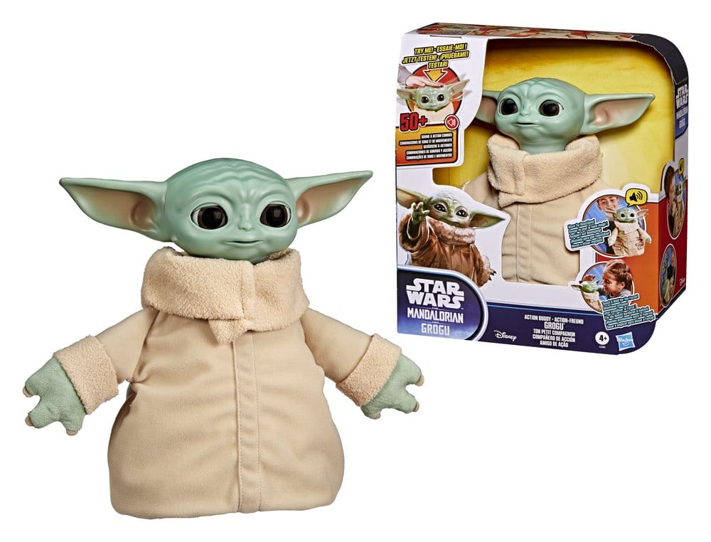 Star Wars: The Mandalorian & Grogu Action-Freund Grogu 25 cmStar Wars: The Mandalorian & Grogu Action Buddy Grogu 25 cmStar Wars: The Mandalorian & Grogu Grogu Ton petit compagnon 25 cmStar Wars: The Mandalorian & Grogu Grogu Compañero de acción 25 cm 5010996363381